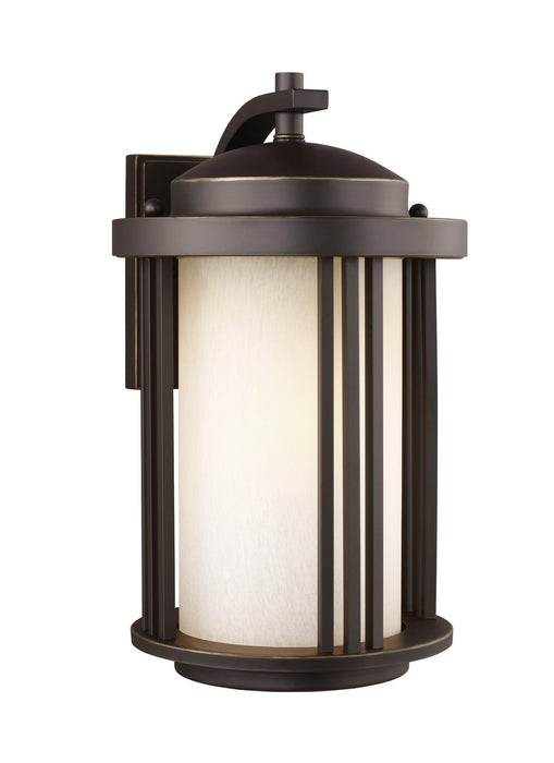 Crowell One Light Outdoor Wall Lantern in Antique Bronze