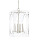 8874-PN- Drake 4-Light Chandelier in Polished Nickel by Crystorama