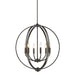 3167-6 EB- Colson 6-Light Chandelier in Etruscan Bronze with No Shade by Golden Lighting