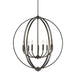 3167-9 EB- Colson 9-Light Chandelier in Etruscan Bronze with No Shade by Golden Lighting