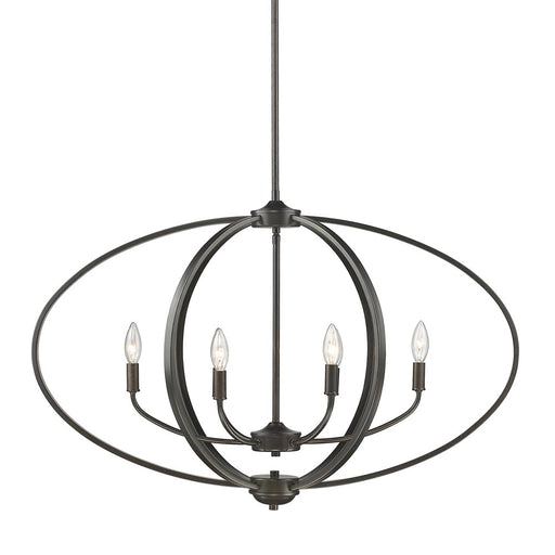 3167-LP EB- Colson Linear Pendant in Etruscan Bronze with No Shade by Golden Lighting