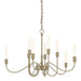 Lisse 10 Arm Chandelier in Soft Gold - 106030-SKT-84 by Hubbardton Forge