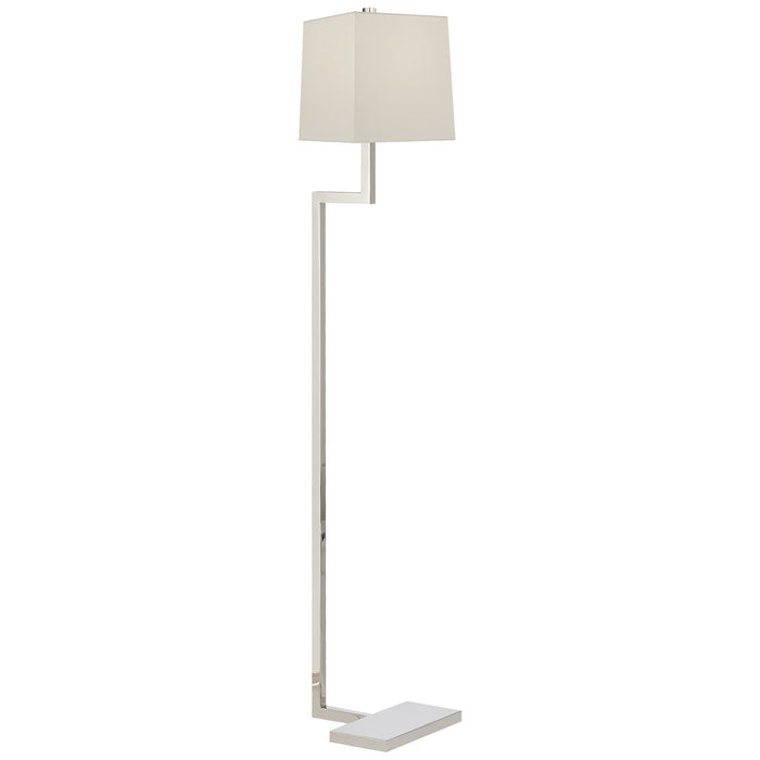 Alander One Light Floor Lamp in Polished Nickel