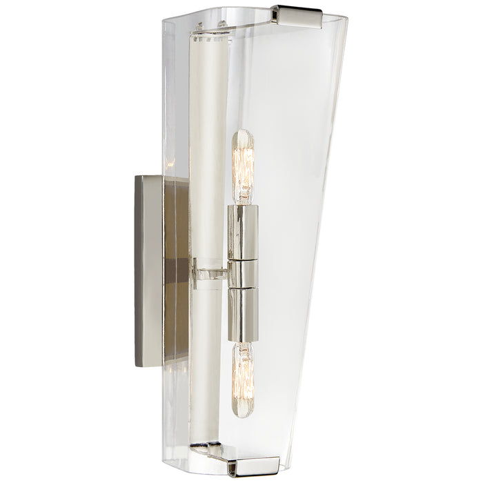 Alpine Two Light Wall Sconce in Polished Nickel