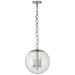 Turenne Four Light Pendant in Polished Nickel