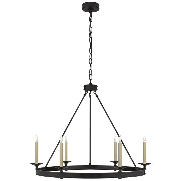 Launceton Six Light Chandelier in Bronze