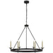 Launceton Six Light Chandelier in Bronze