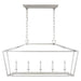 Darlana Five Light Linear Pendant in Polished Nickel