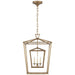 Darlana Three Light Lantern in Gilded Iron