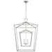 Darlana Four Light Lantern in Polished Nickel