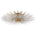 Quincy2 LED Flush Mount in Antique-Burnished Brass