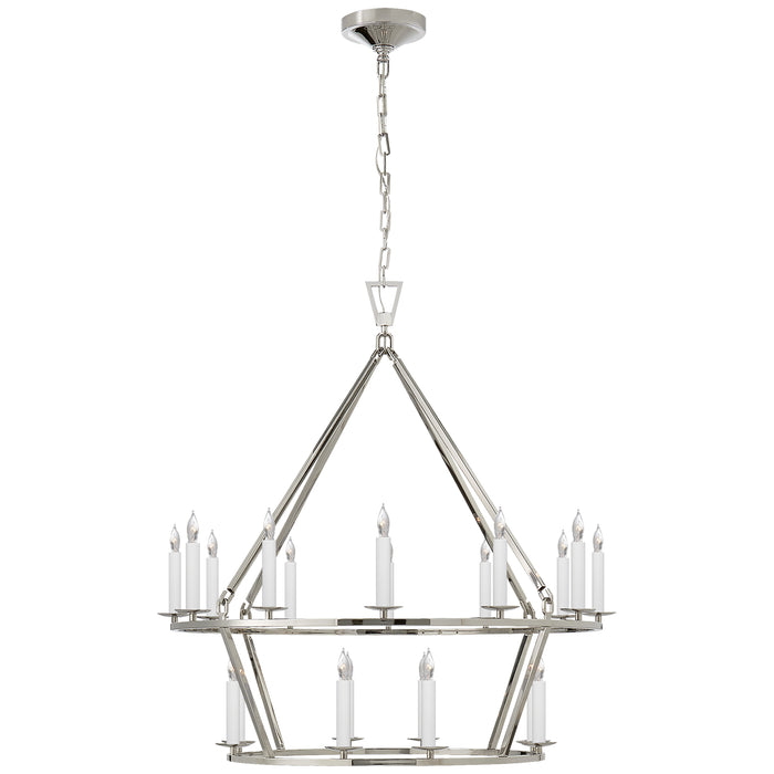 Darlana 20 Light Chandelier in Polished Nickel