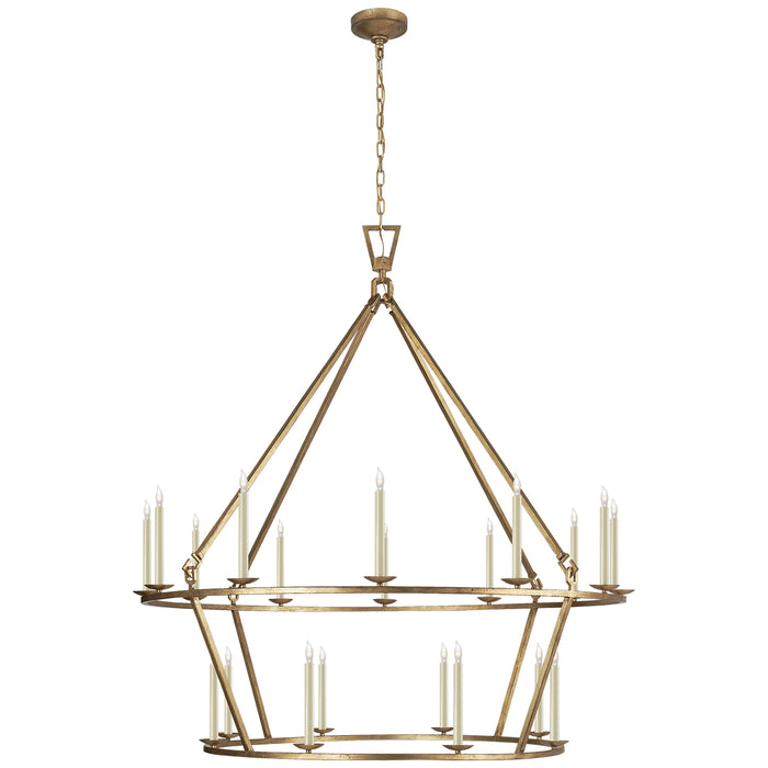 Darlana 20 Light Chandelier in Gilded Iron