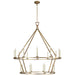 Darlana 20 Light Chandelier in Gilded Iron