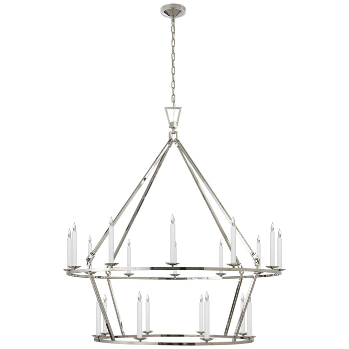 Darlana 20 Light Chandelier in Polished Nickel