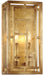 N6472-293- Edgemont Park 2-Light Wall Sconce in Pandora Gold Leaf with Textured Glass by Metropolitan