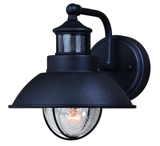 T0260- Harwich Dualux 8" Outdoor Wall Light in Textured Black by Vaxcel