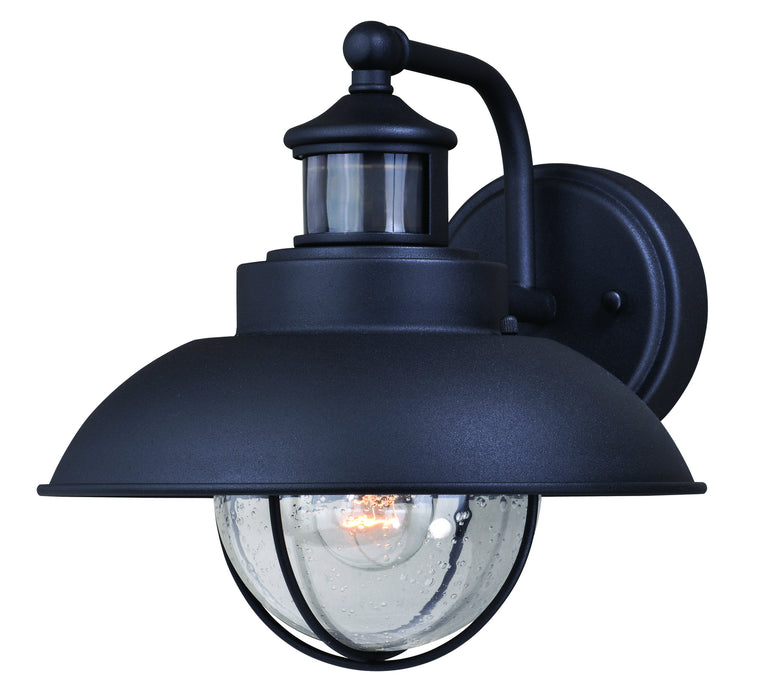 T0262- Harwich Dualux 10" Outdoor Wall Light in Textured Black by Vaxcel