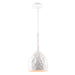 AC10742WH- Forged Metal Pendant in Glossy White by Artcraft