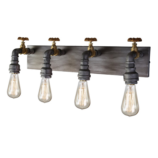 AC10814- American Industrial Wall Light in Iron & Brass by Artcraft