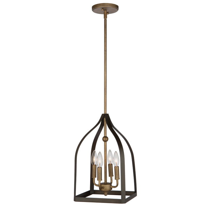 AC11010- Worthington Chandelier in Oil Rubbed Bronze & Antique Gold by Artcraft