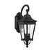 Cotswold Lane Two Light Outdoor Wall Lantern in Black