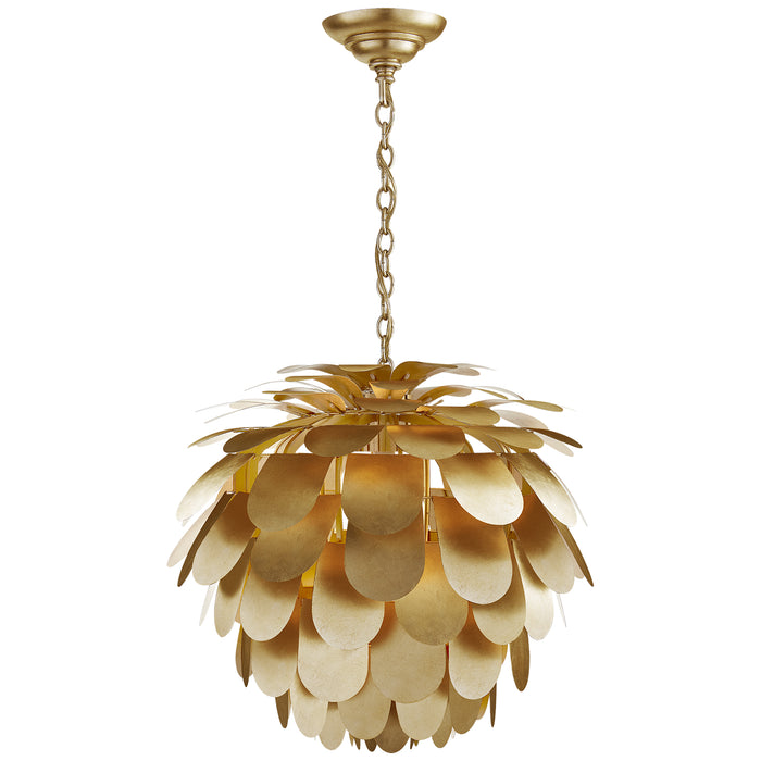 Cynara One Light Chandelier in Gild