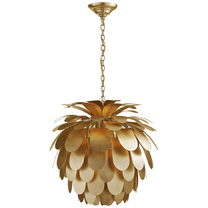 Cynara One Light Chandelier in Gild