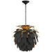 Cynara One Light Chandelier in Matte Black