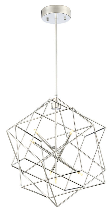 LS-19855C- Stacia LED Pendant in Chrome Finished by Lite Source