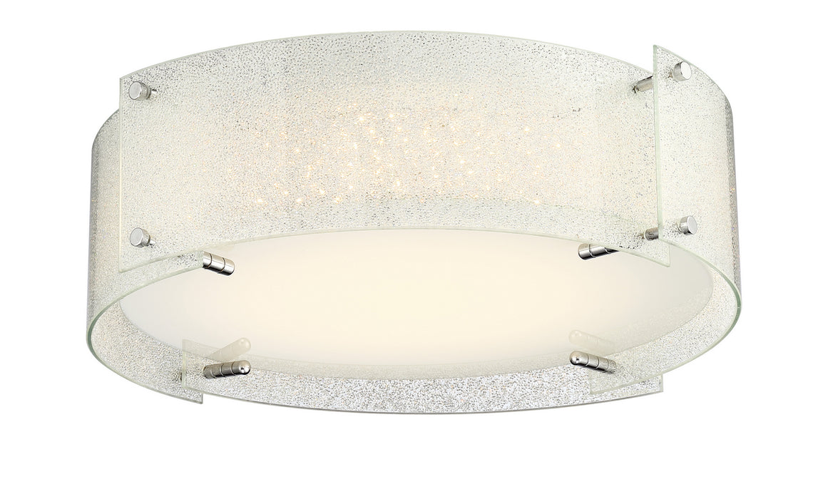 LS-5419DIAMOND- Kaelin LED Flush Mount in Chrome by Lite Source