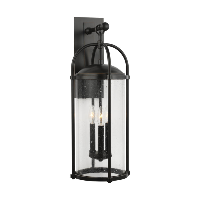 Dakota Three Light Outdoor Wall Lantern in Espresso