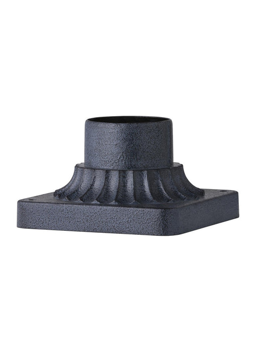 Outdoor Pier Mounts Pier Mount Base in Dark Weathered Zinc