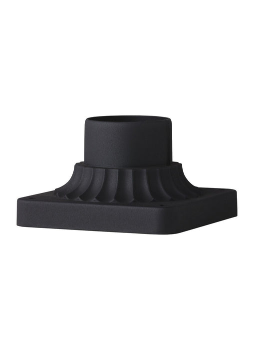 Outdoor Pier Mounts Pier Mount Base in Textured Black