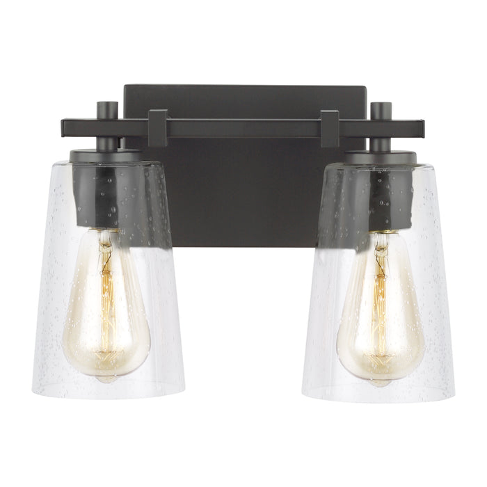 VS24302ORB- Mercer Bath Sconce in Oil Rubbed Bronze with Clear Seeded Glass by Visual Comfort Studio