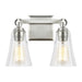 VS24702SN- Monterro Bath Sconce in Satin Nickel with Clear Seeded Glass by Visual Comfort Studio