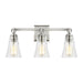 VS24703SN- Monterro Bath Sconce in Satin Nickel with Clear Seeded Glass by Visual Comfort Studio