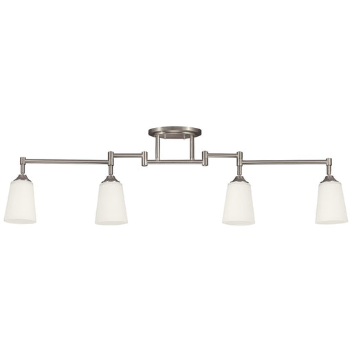 Track Lighting Four Light Track Lighting Kit in Brushed Nickel