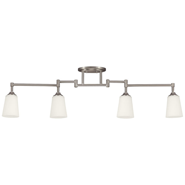 Track Lighting Four Light Track Lighting Kit in Brushed Nickel