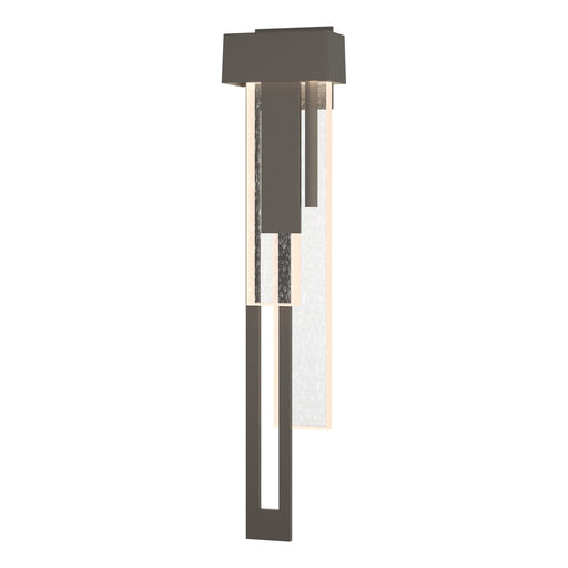 Rainfall Large LED Outdoor (Left Side) Sconce in Coastal Dark Smoke - 302533-LED-LFT-77-II0596 by Hubbardton Forge