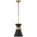 Alborg One Light Pendant in Antique-Burnished Brass