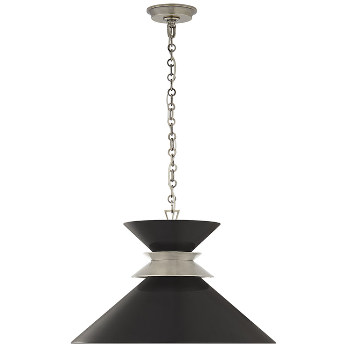 Alborg One Light Pendant in Antique Nickel