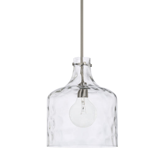 325717BN- Crawford 1-Light Pendant in Brushed Nickel by Capital Lighting