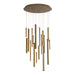 31445-038- Santana 18-Light Chandelier in Antique Brass Gold by Eurofase USA