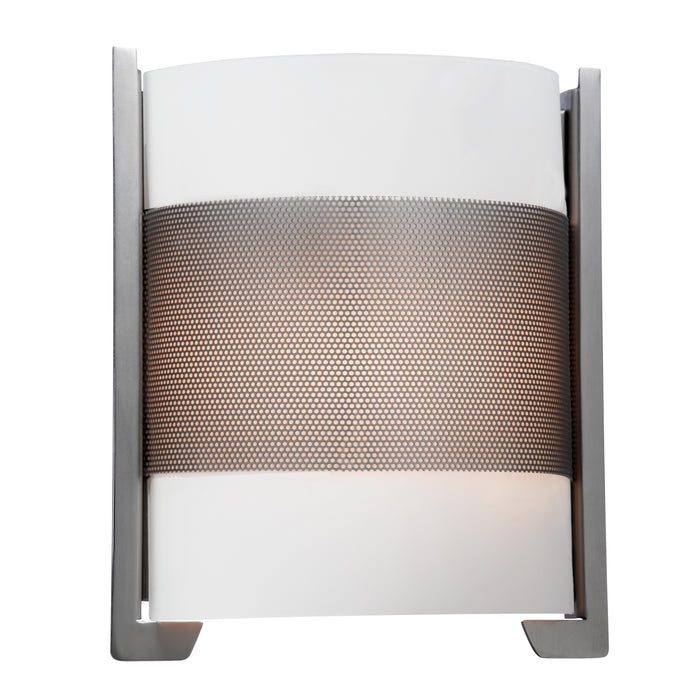 20739LEDDLP-BS/OPL- Iron Dimmable LED Wall Fixture in Brushed Steel Finish by Access Lighting