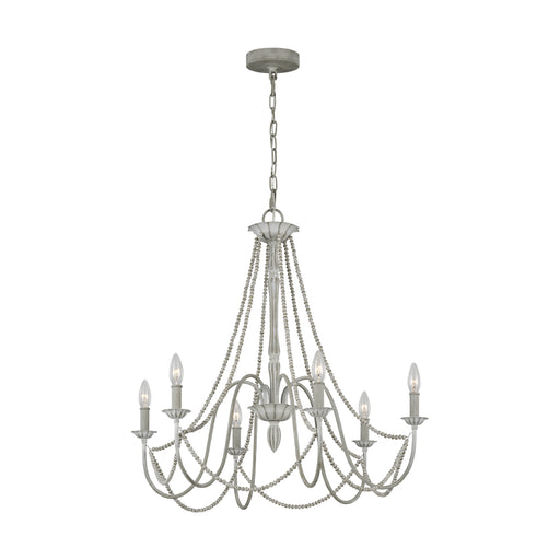 F3240/6WGR- Maryville Chandelier in Washed Grey by Visual Comfort Studio