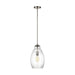 Marino One Light Pendant in Satin Nickel