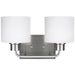 Canfield Two Light Wall / Bath in Brushed Nickel