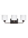 Canfield Three Light Wall / Bath in Bronze