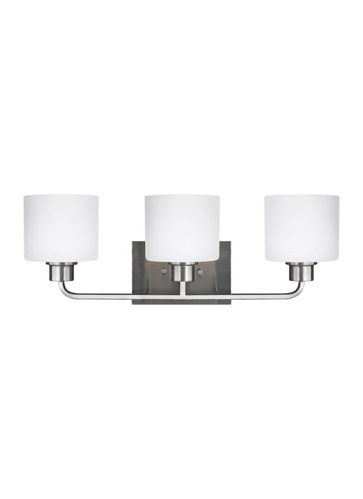 Canfield Three Light Wall / Bath in Brushed Nickel